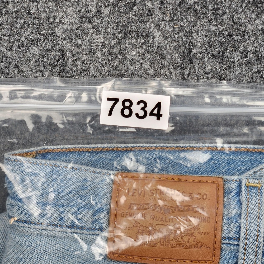 Levis Premium Ribcage Straight Jeans Womens 30x29 Light Wash High Rise Denim - Picture 10 of 10